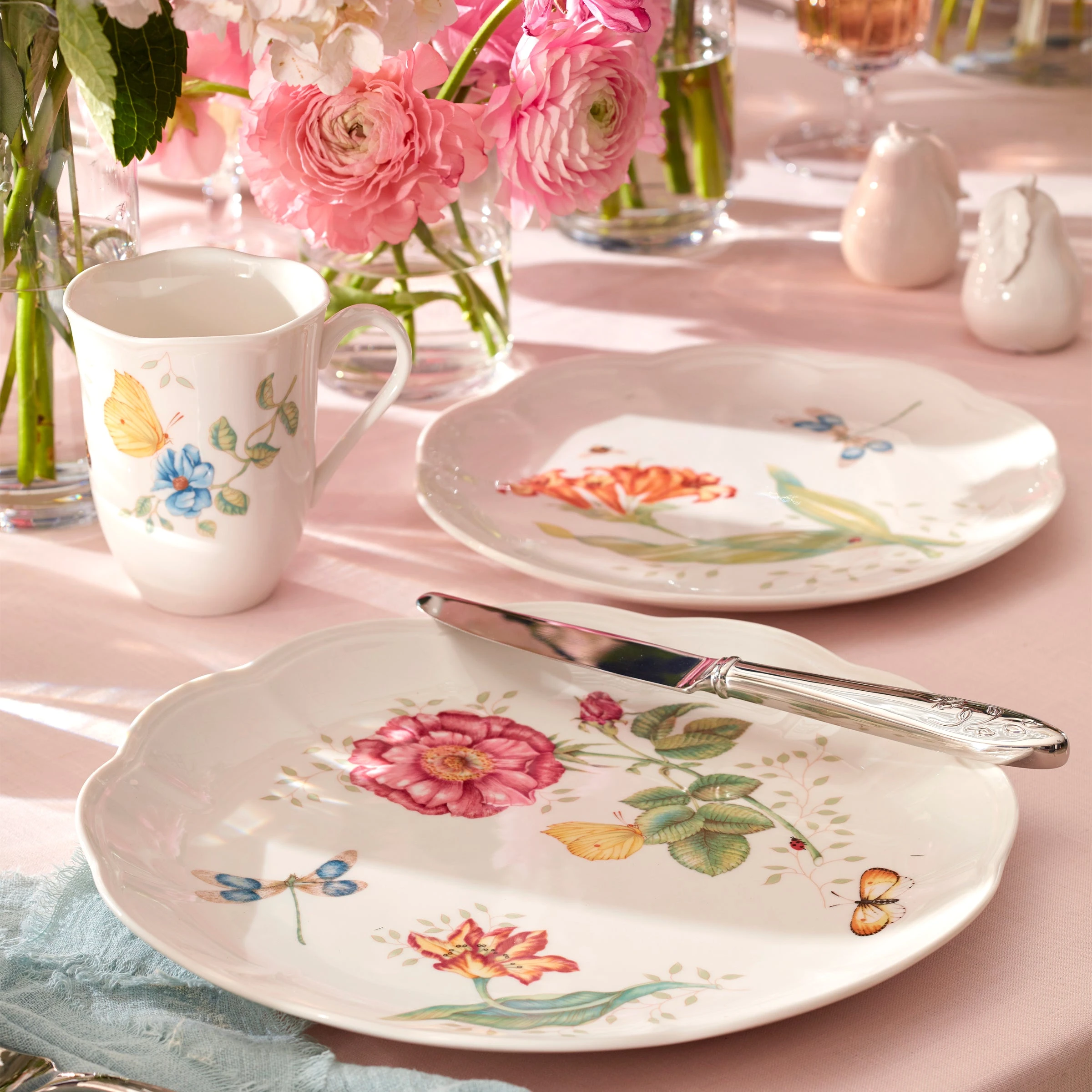 Lenox Butterfly Meadow Dragonfly Accent Plate 4 Lenox Butterfly Meadow Dragonfly Accent Plate - Image 2