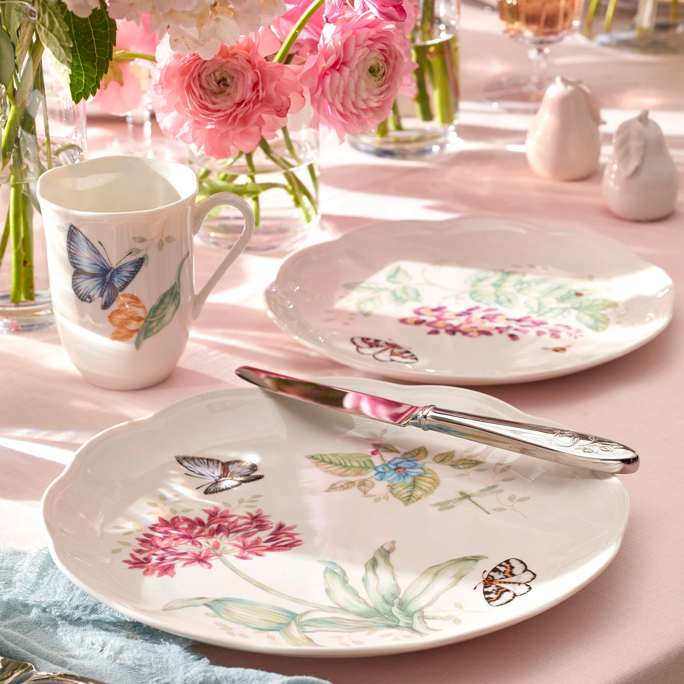 Lenox Butterfly Meadow Blue Butterfly Mug 5 Lenox Butterfly Meadow Blue Butterfly Mug - Image 3