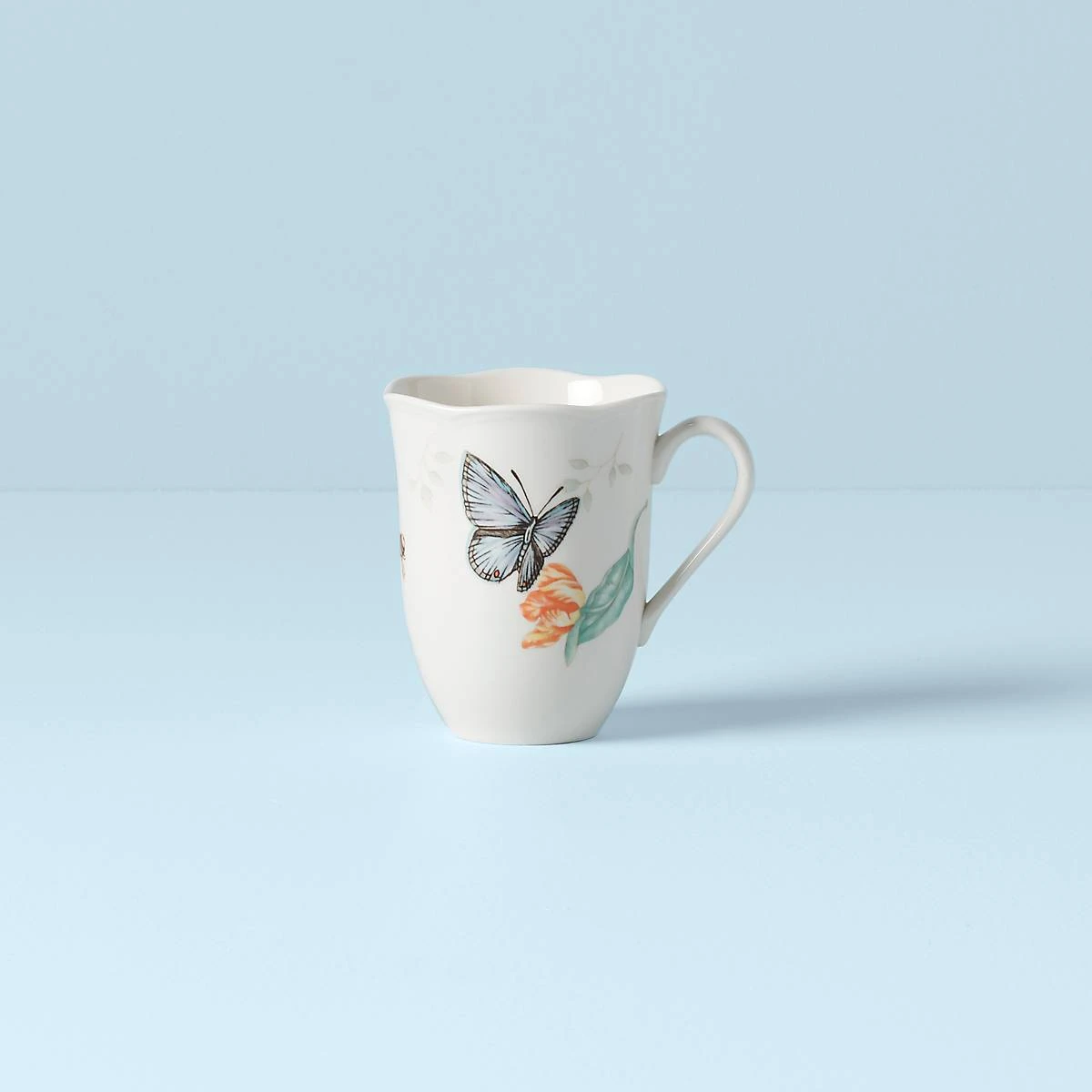 Lenox Butterfly Meadow Blue Butterfly Mug 3 Lenox Butterfly Meadow Blue Butterfly Mug