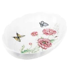 Lenox Butterfly Meadow Scalloped Oval Baker -Lenox Shop 6084024 wHR 20aaa181 db7b 4dca 9cf8 1614a757a67c
