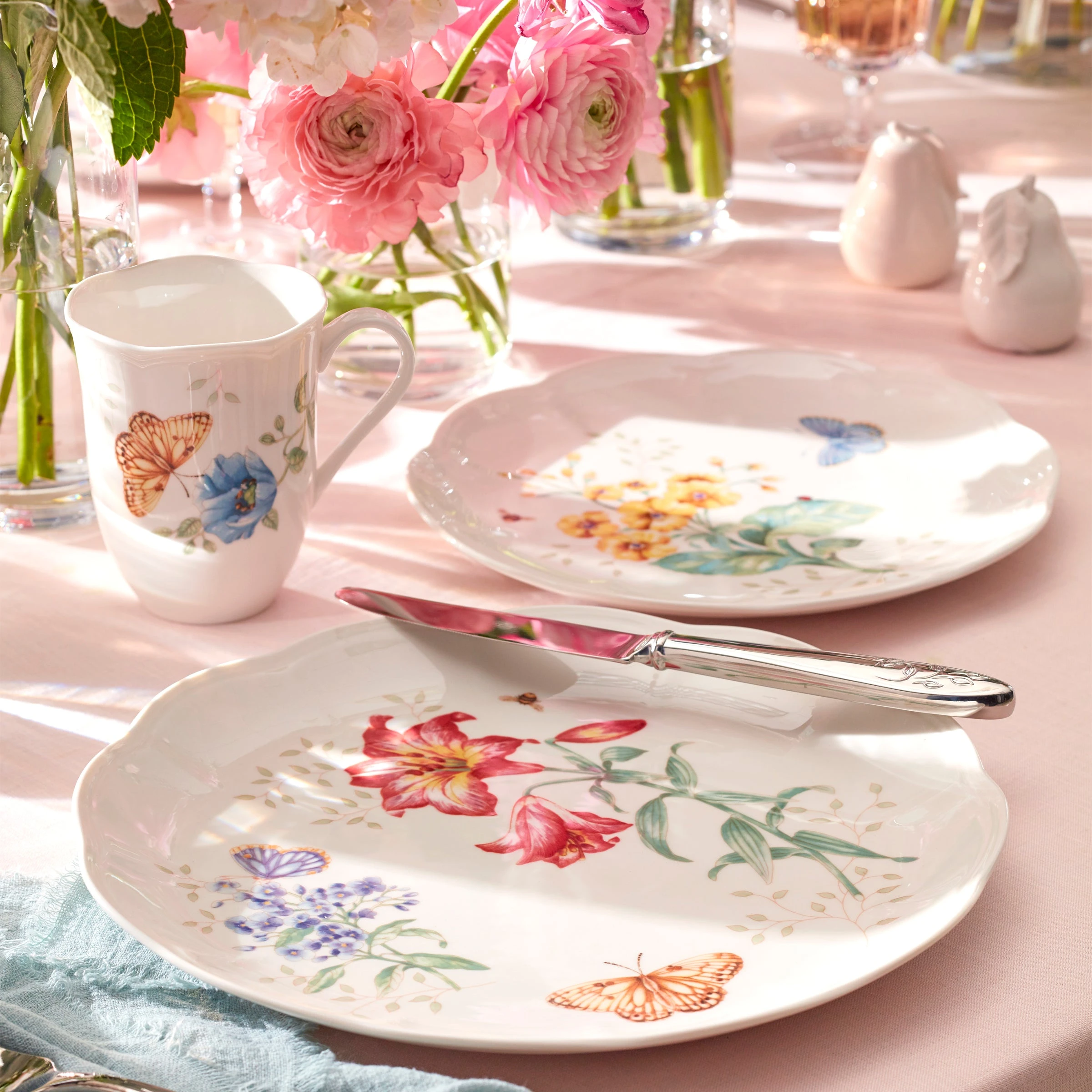 Lenox Butterfly Meadow Fritillary Accent Plate 4 Lenox Butterfly Meadow Fritillary Accent Plate - Image 2