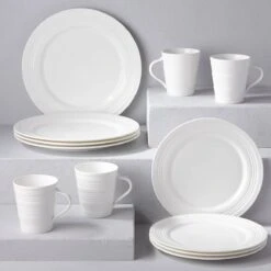Lenox Tin Can Alley 12-piece Dinnerware Set -Lenox Shop 6387245 wHR