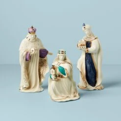 Lenox First Blessing Nativity Three Kings Figurine Set
