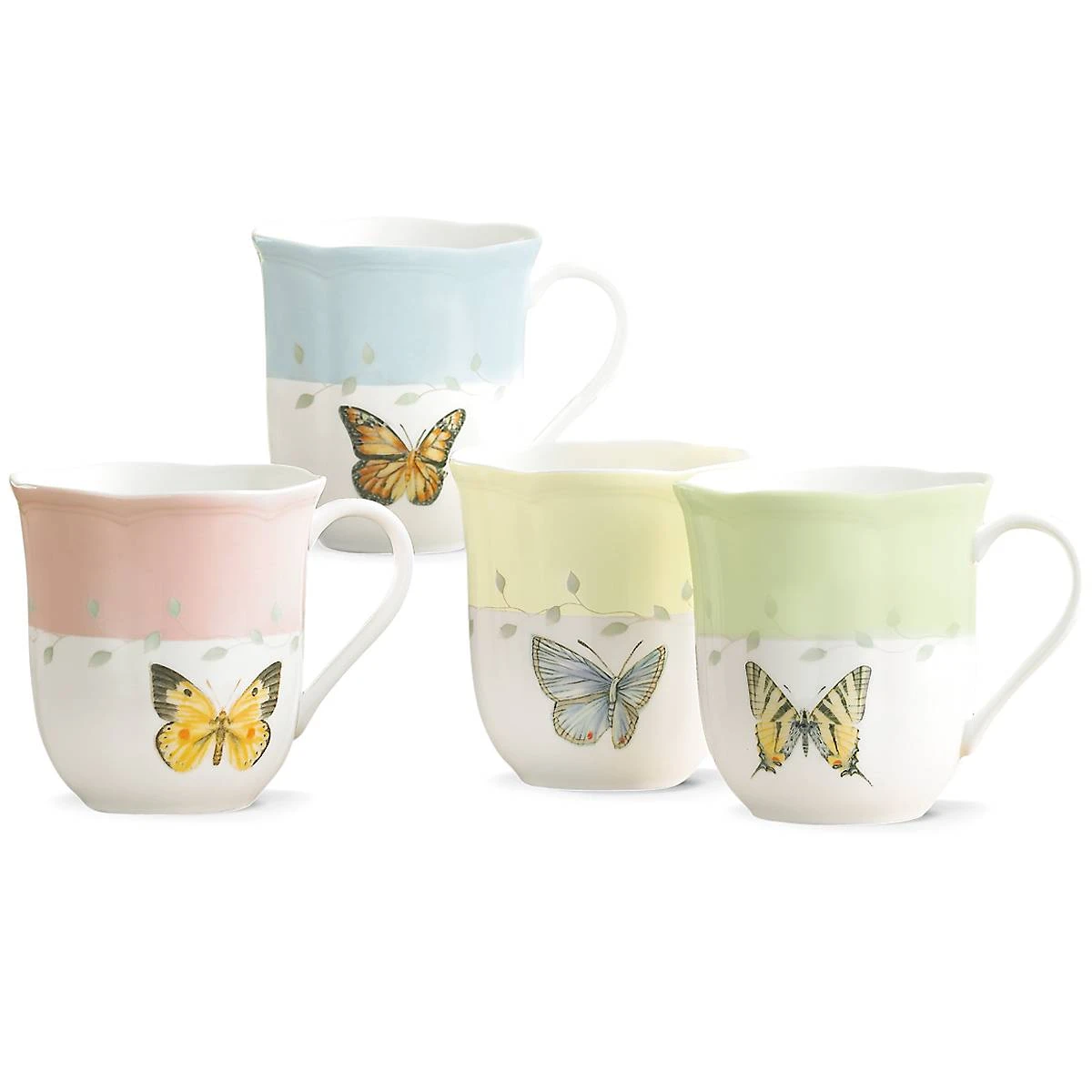 Lenox Butterfly Meadow 4-piece Mug Set 5 Lenox Butterfly Meadow 4-piece Mug Set - Image 3