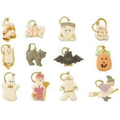 Lenox Trick Or Treat 12-Piece Ornament Set -Lenox Shop 819670 wHR