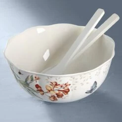 Lenox Butterfly Meadow Salad Bowl & Servers 10 Lenox Butterfly Meadow Salad Bowl & Servers -Lenox Shop 820581 w1 78a5e565 fe60 4d33 b772 ca80e86d6771