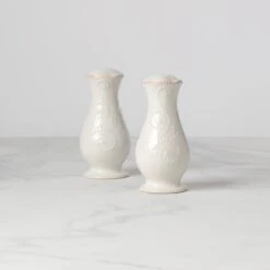 Lenox French Perle White Salt And Pepper Set