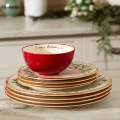 Lenox Holiday Salad Plate Set, Buy 3 Get 6 15 Lenox Holiday Salad Plate Set, Buy 3 Get 6 -Lenox Shop 835218 w15