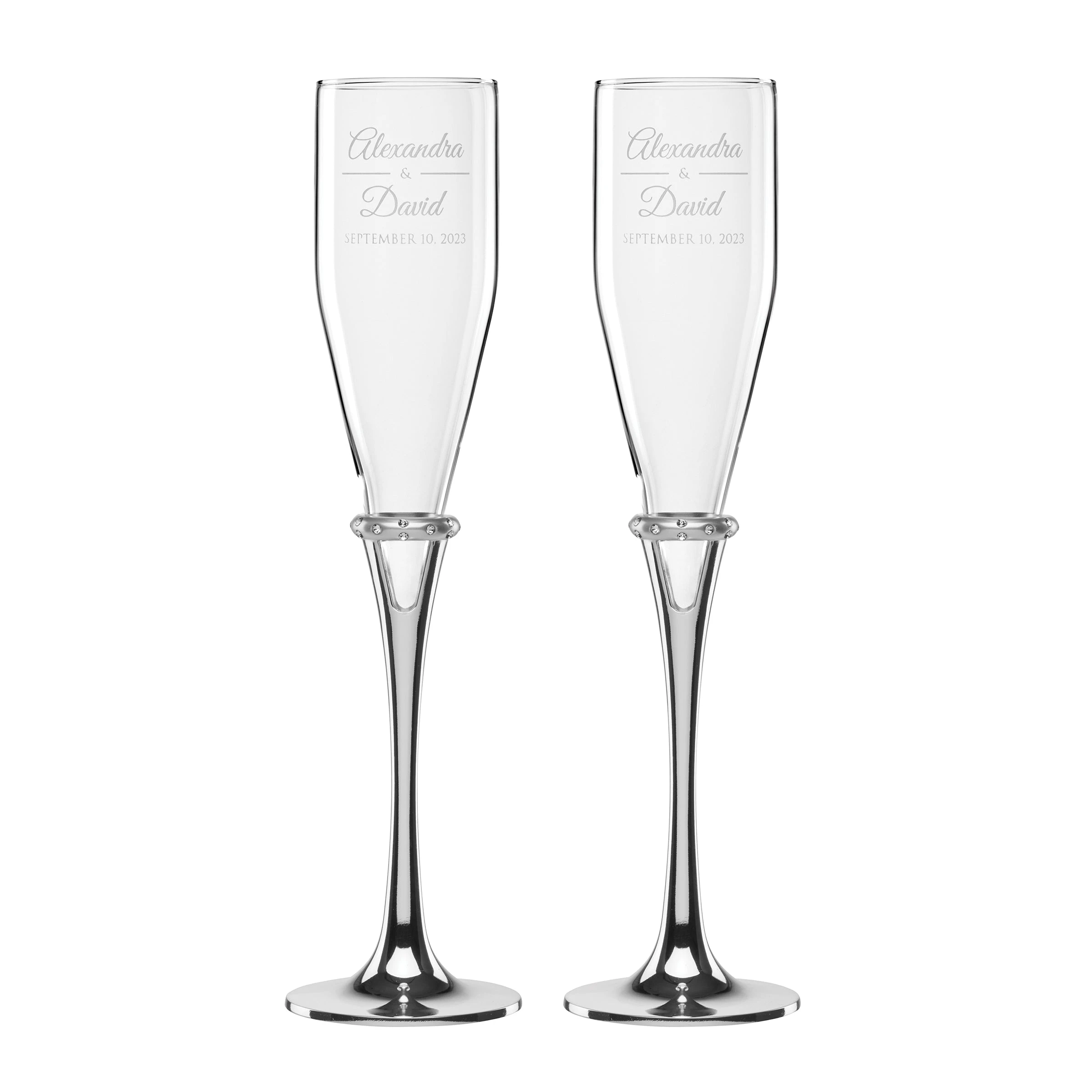 Lenox Devotion 2-pc Toasting Flute Set 3 Lenox Devotion 2-pc Toasting Flute Set