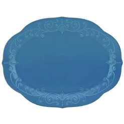 Lenox French Perle White 16" Oval Serving Platter 17 Lenox French Perle White 16" Oval Serving Platter -Lenox Shop 856163 wHR
