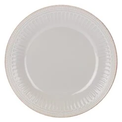 Lenox French Perle Groove Dove Grey™ Dinner Plate