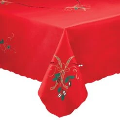 Lenox Holiday Nouveau Red Tablecloth