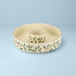 Lenox Holiday Chip & Dip Set