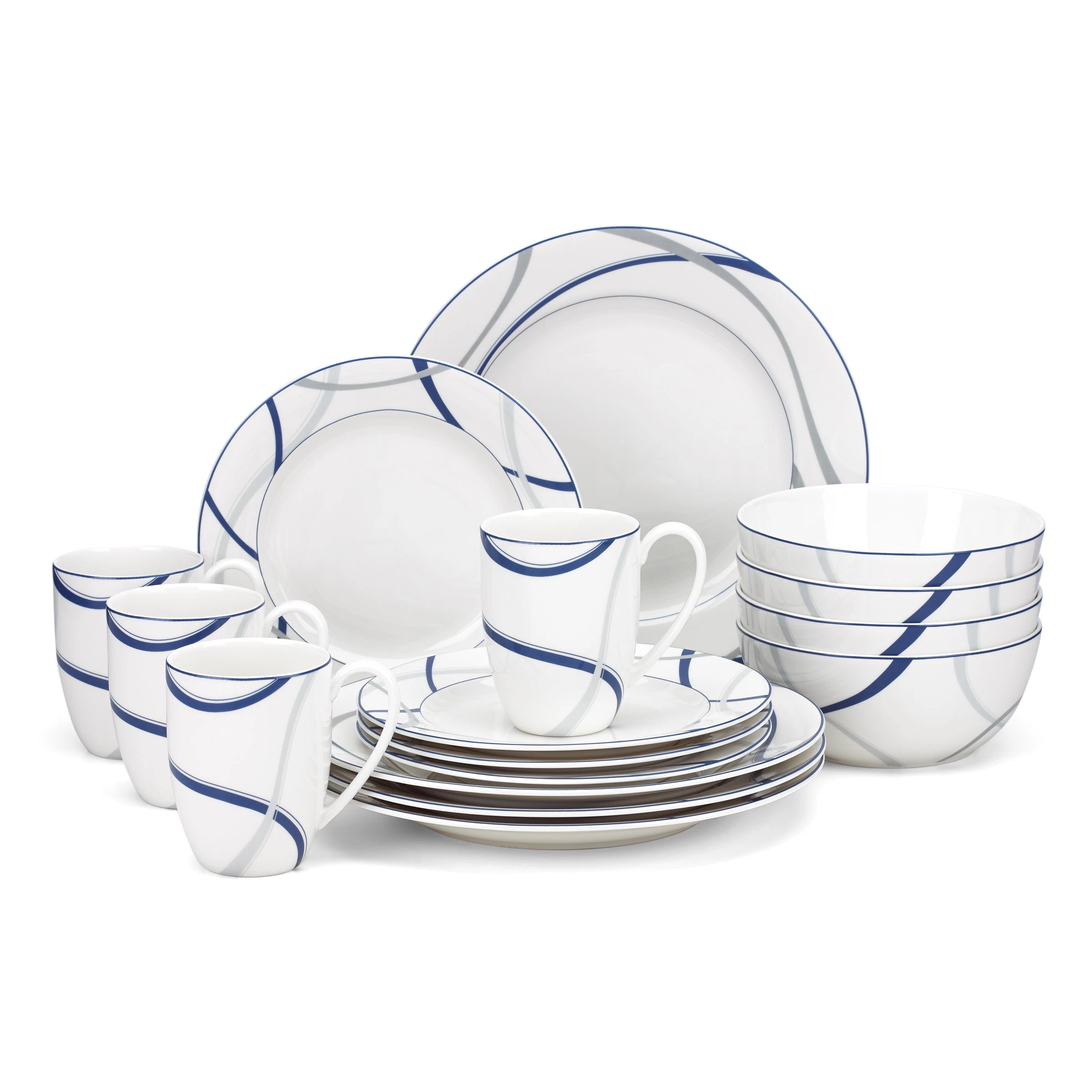 Lenox Vibe Blue™ 16-piece Dinnerware Set 3 Lenox Vibe Blue™ 16-piece Dinnerware Set