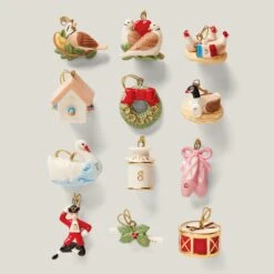 Lenox Twelve Days Of Christmas 12-Piece Ornament Set