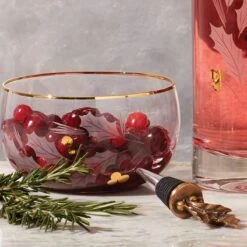 Lenox Holiday Gold Glass Nut Bowl -Lenox Shop 886858 w1