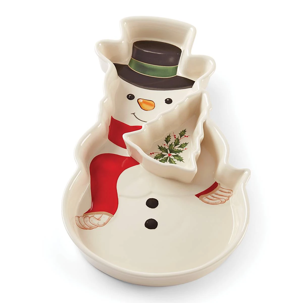 Lenox Holiday Entertaining Snowman Chip & Dip 5 Lenox Holiday Entertaining Snowman Chip & Dip - Image 3