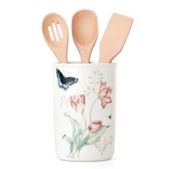 Lenox Butterfly Meadow 4-Piece Utensil Holder Set -Lenox Shop 888087 wHR