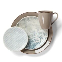 Lenox Textured Neutrals 4-piece Accent Plate Set -Lenox Shop 890119 w1