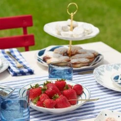 Lenox Blue Bay 2-Tiered Server -Lenox Shop 890194 877880 890202 894462 894461 LNP S23 FEA 16