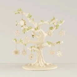 Lenox Snowflake 10-Piece Ornament & Tree Set