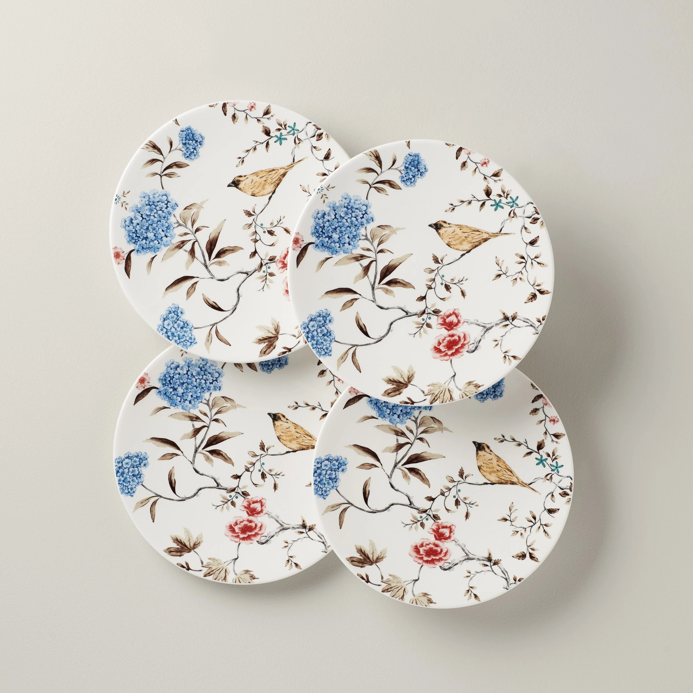 Lenox Sprig & Vine Set Of 4 Accent Plates 4 Lenox Sprig & Vine Set Of 4 Accent Plates - Image 2
