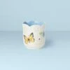 Lenox Butterfly Meadow Scalloped Blue Geranium Candle -Lenox Shop 890783 w10