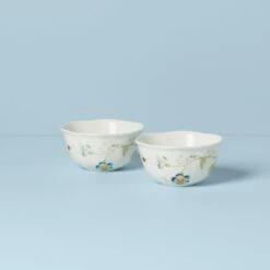 Lenox Butterfly Meadow 2-Piece Dessert Bowl Set -Lenox Shop 890914 w13