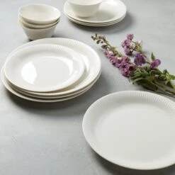 Lenox Profile White Porcelain 4-Piece Accent Plate Set -Lenox Shop 891164 w11