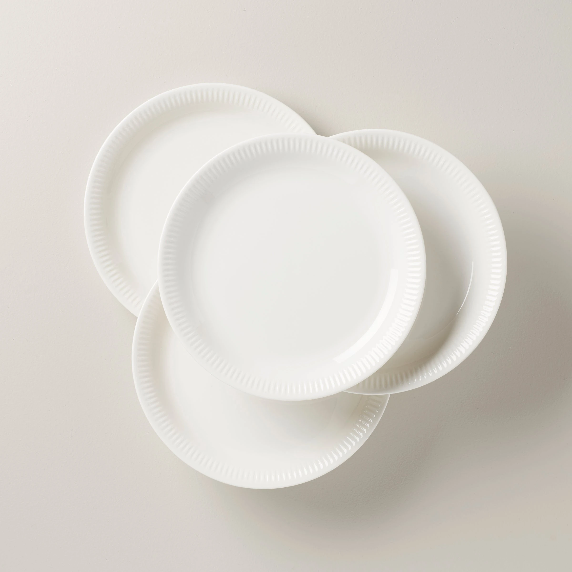 Lenox Profile White Porcelain 4-Piece Dinner Plate Set 3 Lenox Profile White Porcelain 4-Piece Dinner Plate Set