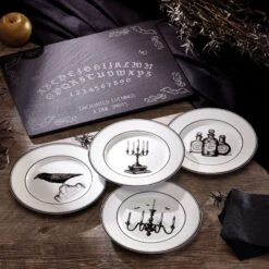 Lenox Vintage Halloween 4-Piece Dessert Plate Set -Lenox Shop 891431 w11