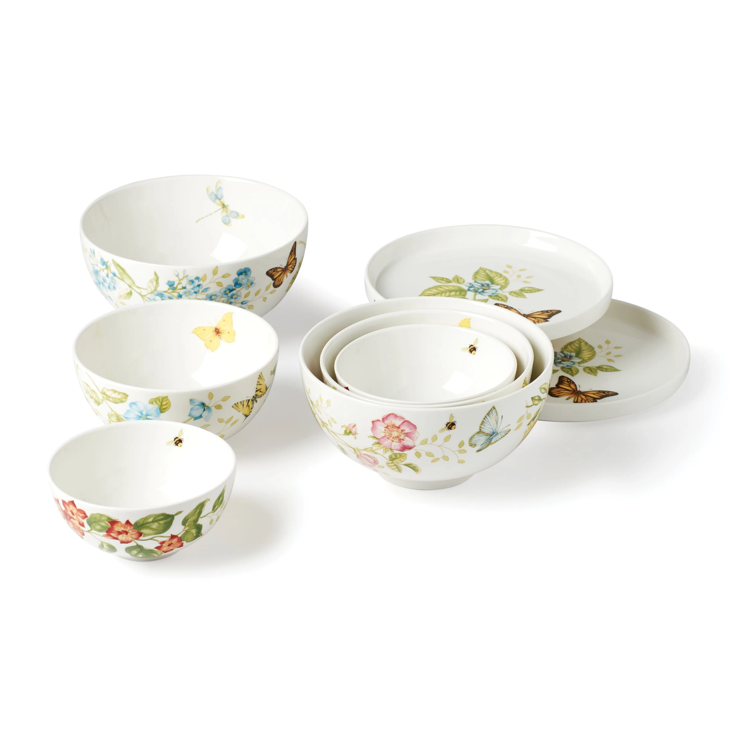 Lenox Butterfly Meadow Luna 8-Piece Nesting Dinnerware 7 Lenox Butterfly Meadow Luna 8-Piece Nesting Dinnerware - Image 5