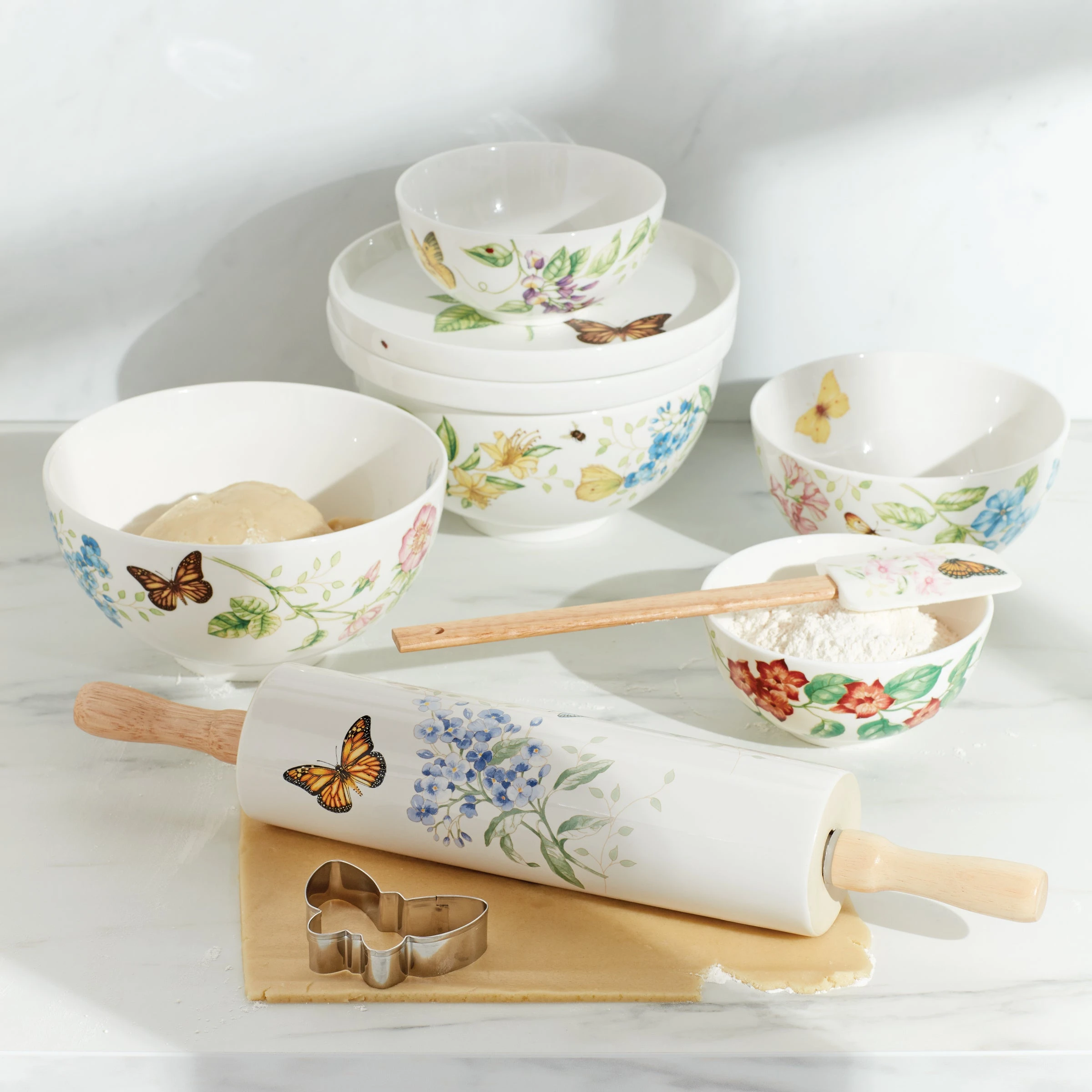 Lenox Butterfly Meadow Luna 8-Piece Nesting Dinnerware 9 Lenox Butterfly Meadow Luna 8-Piece Nesting Dinnerware - Image 7