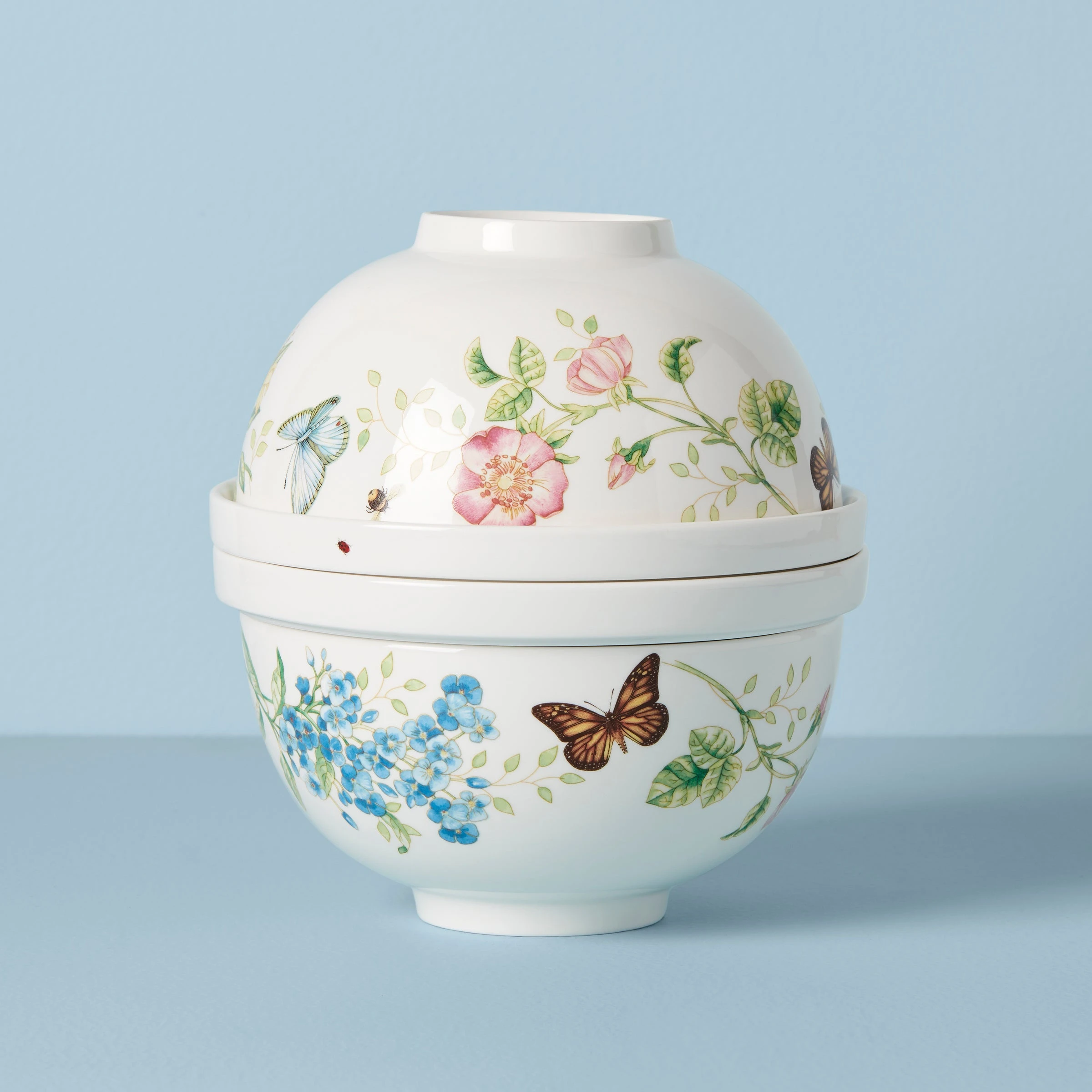 Lenox Butterfly Meadow Luna 8-Piece Nesting Dinnerware 4 Lenox Butterfly Meadow Luna 8-Piece Nesting Dinnerware - Image 2