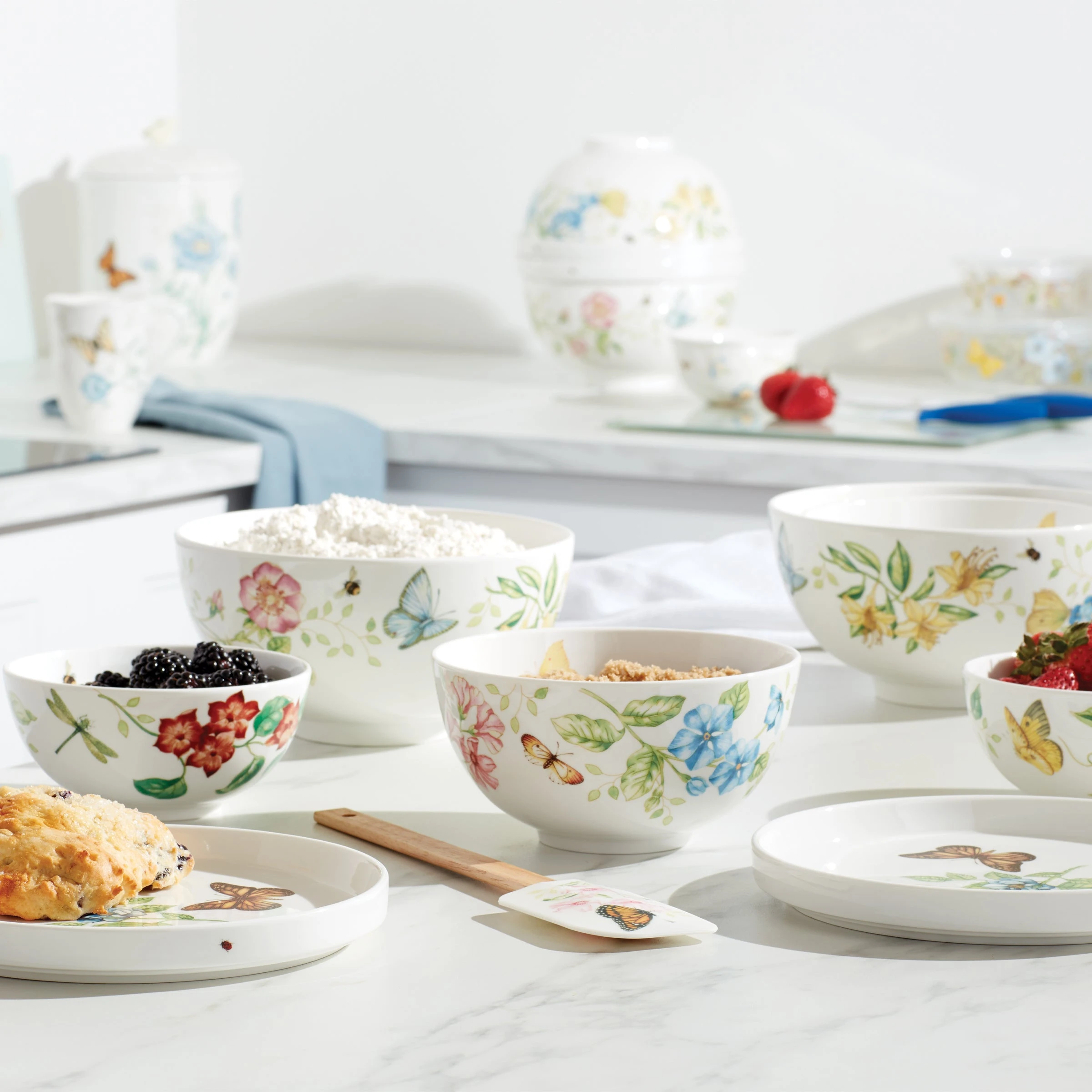 Lenox Butterfly Meadow Luna 8-Piece Nesting Dinnerware 10 Lenox Butterfly Meadow Luna 8-Piece Nesting Dinnerware - Image 8