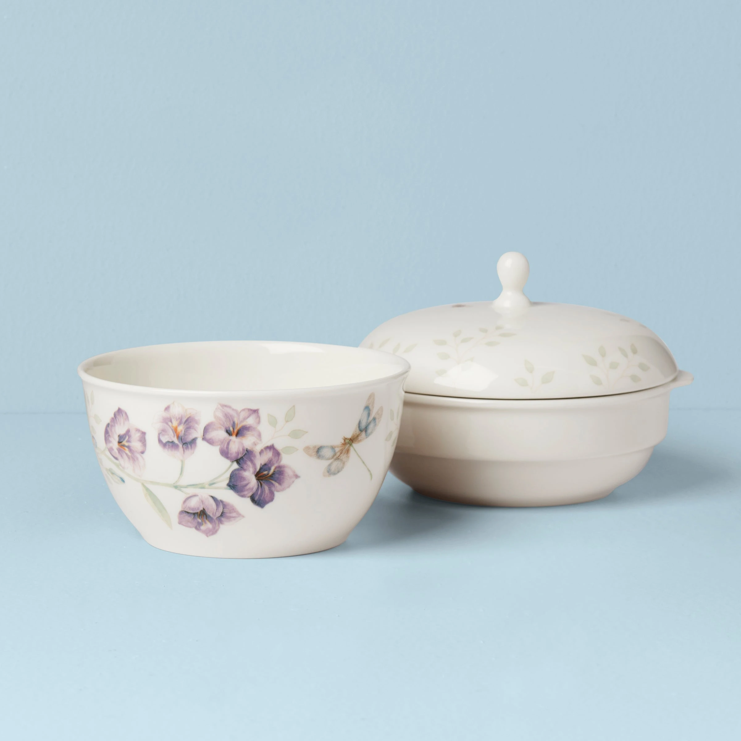 Lenox Butterfly Meadow 3-Piece Stackable Bowl Set 5 Lenox Butterfly Meadow 3-Piece Stackable Bowl Set - Image 3