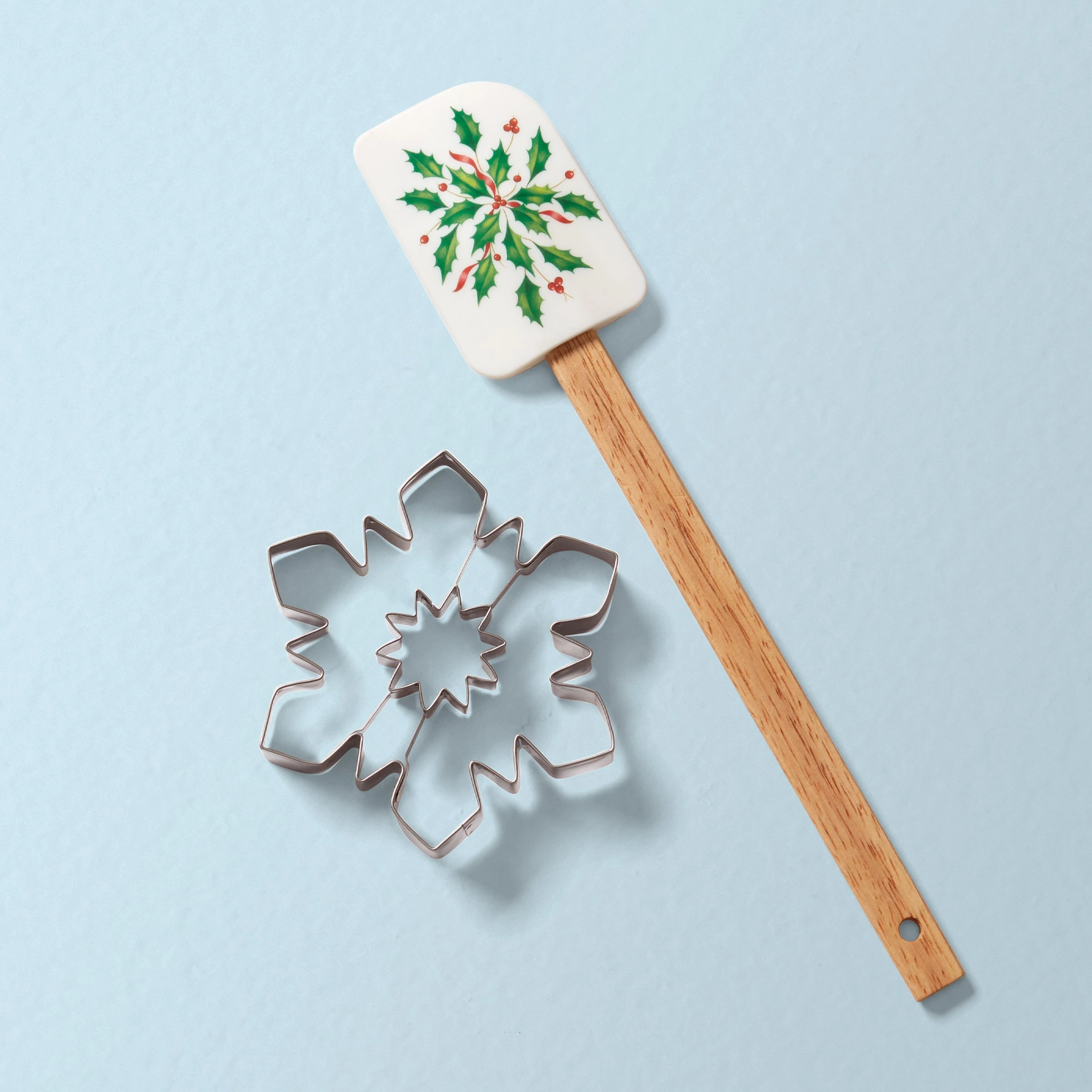 Lenox Holiday Spatula With Snowflake Cookie Cutter 3 Lenox Holiday Spatula With Snowflake Cookie Cutter