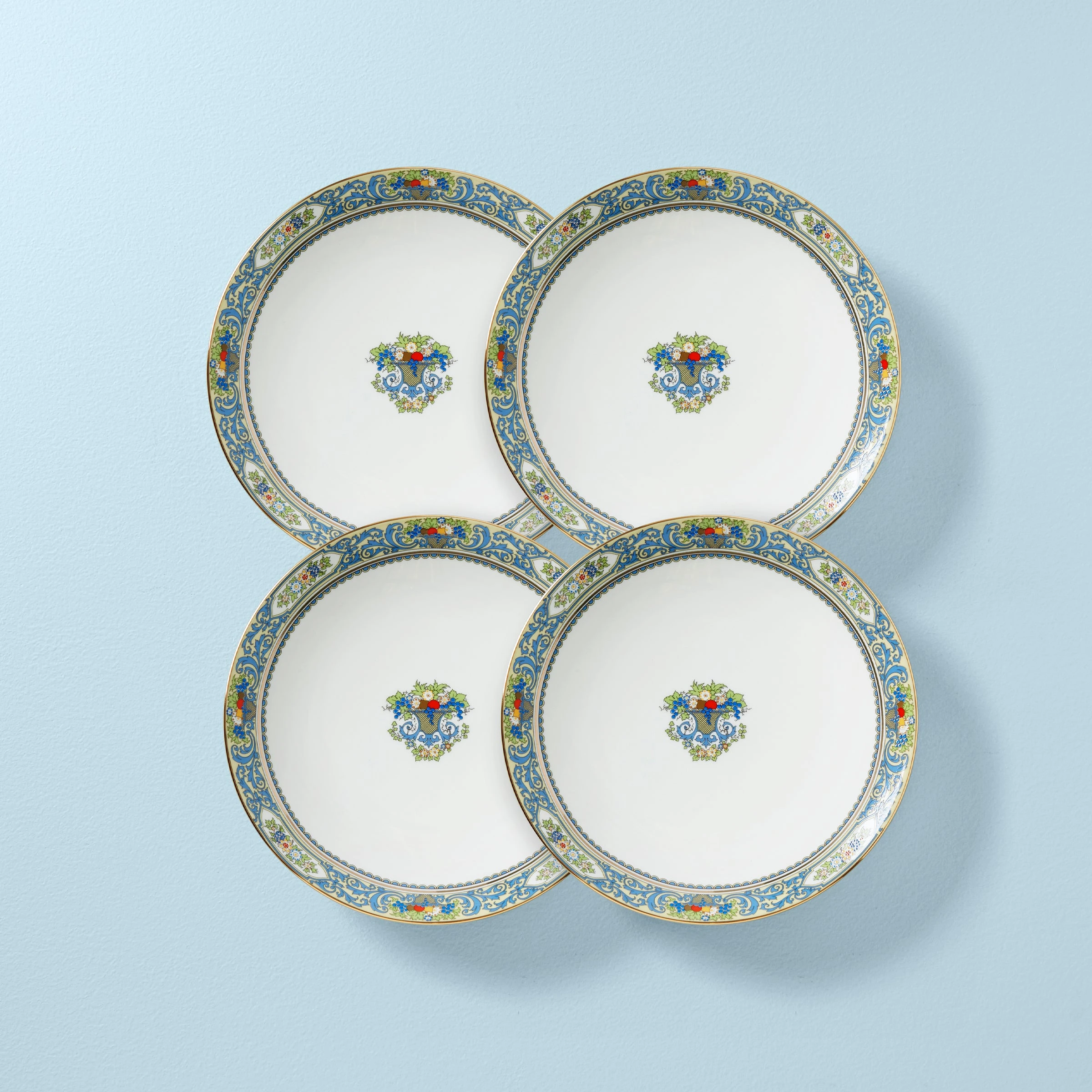 Lenox Autumn White 4-Piece Dinner Plate Set 3 Lenox Autumn White 4-Piece Dinner Plate Set