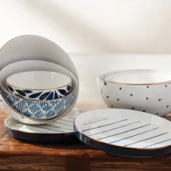 Lenox Blue Bay Luna 8-Piece Nesting Dinnerware Set -Lenox Shop 893845 w14