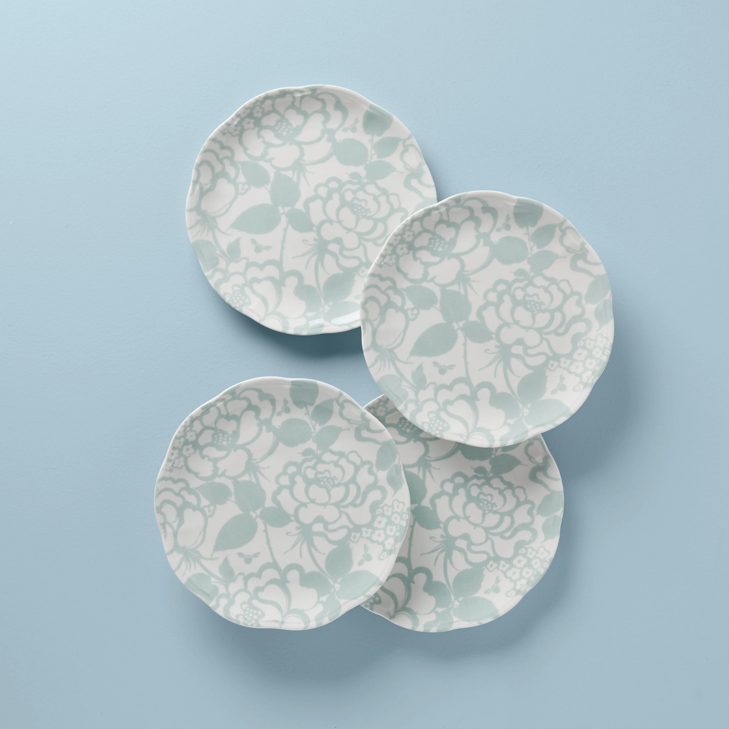 Lenox Butterfly Meadow Cottage 4-Piece Accent Plates 4 Lenox Butterfly Meadow Cottage 4-Piece Accent Plates - Image 2