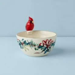 Lenox Winter Greetings Cardinal Bowl