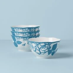 Lenox Butterfly Meadow Cottage 4-Piece Rice Bowls 17 Lenox Butterfly Meadow Cottage 4-Piece Rice Bowls -Lenox Shop 894281 w10 7a644559 8470 465f 924c b6cbfded58cd