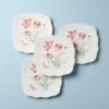 Lenox Butterfly Meadow Square 4pc Accent Plates -Lenox Shop 894308 w10