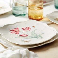 Lenox Butterfly Meadow Square 4pc Accent Plates -Lenox Shop 894308 w11