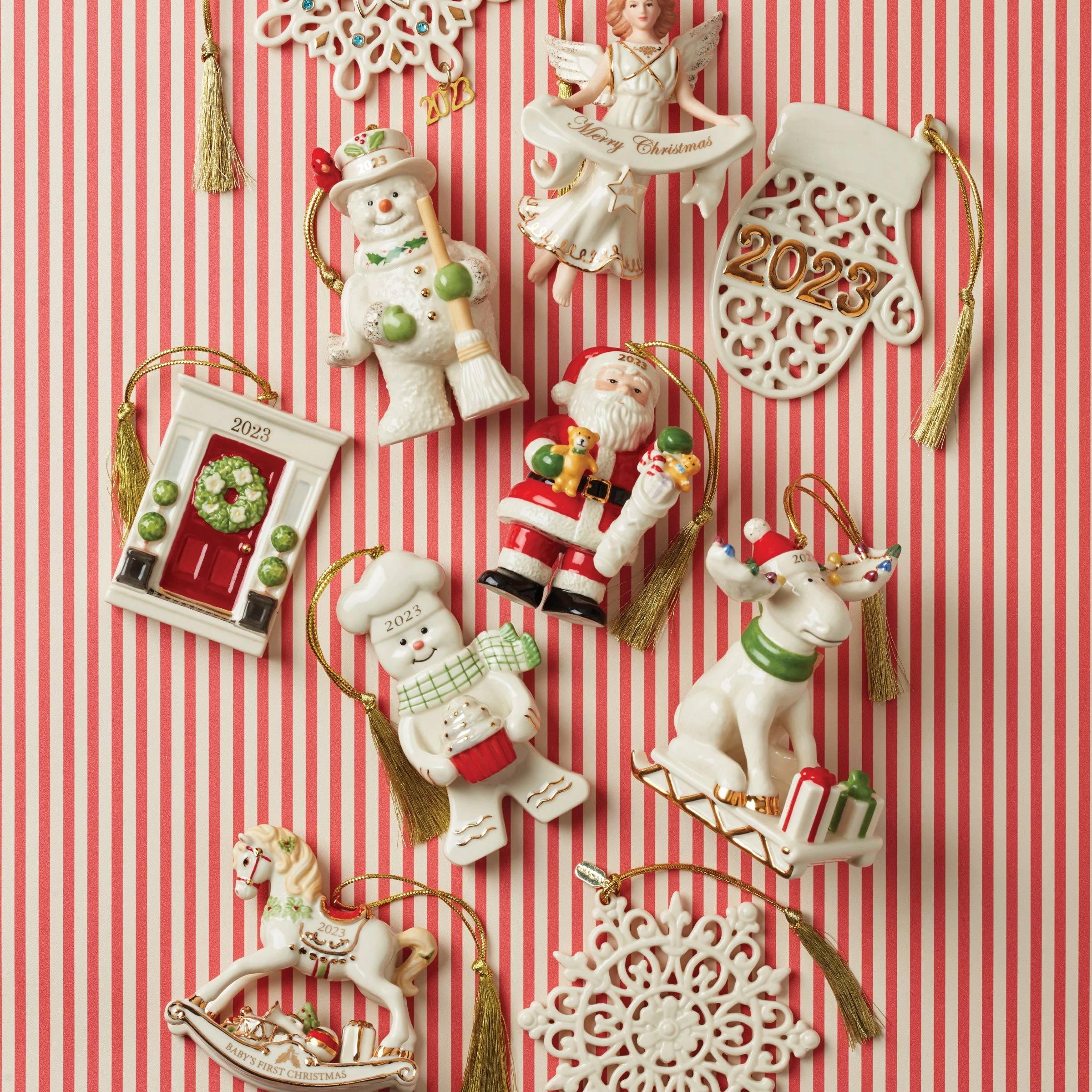 Lenox 2023 Santa & Stocking Ornament 7 Lenox 2023 Santa & Stocking Ornament - Image 5