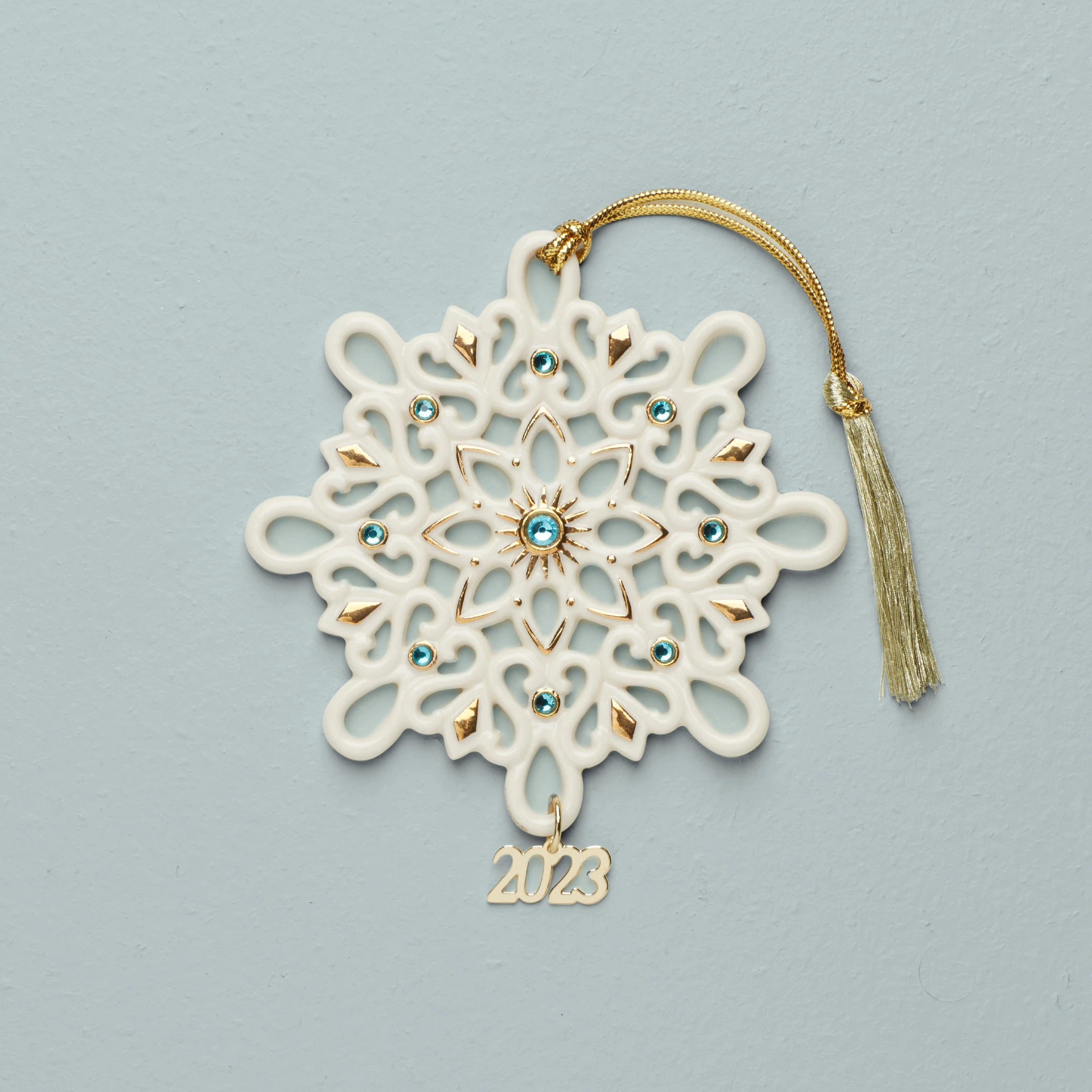 Lenox 2023 Annual Gemmed Snowflake Ornament 3 Lenox 2023 Annual Gemmed Snowflake Ornament