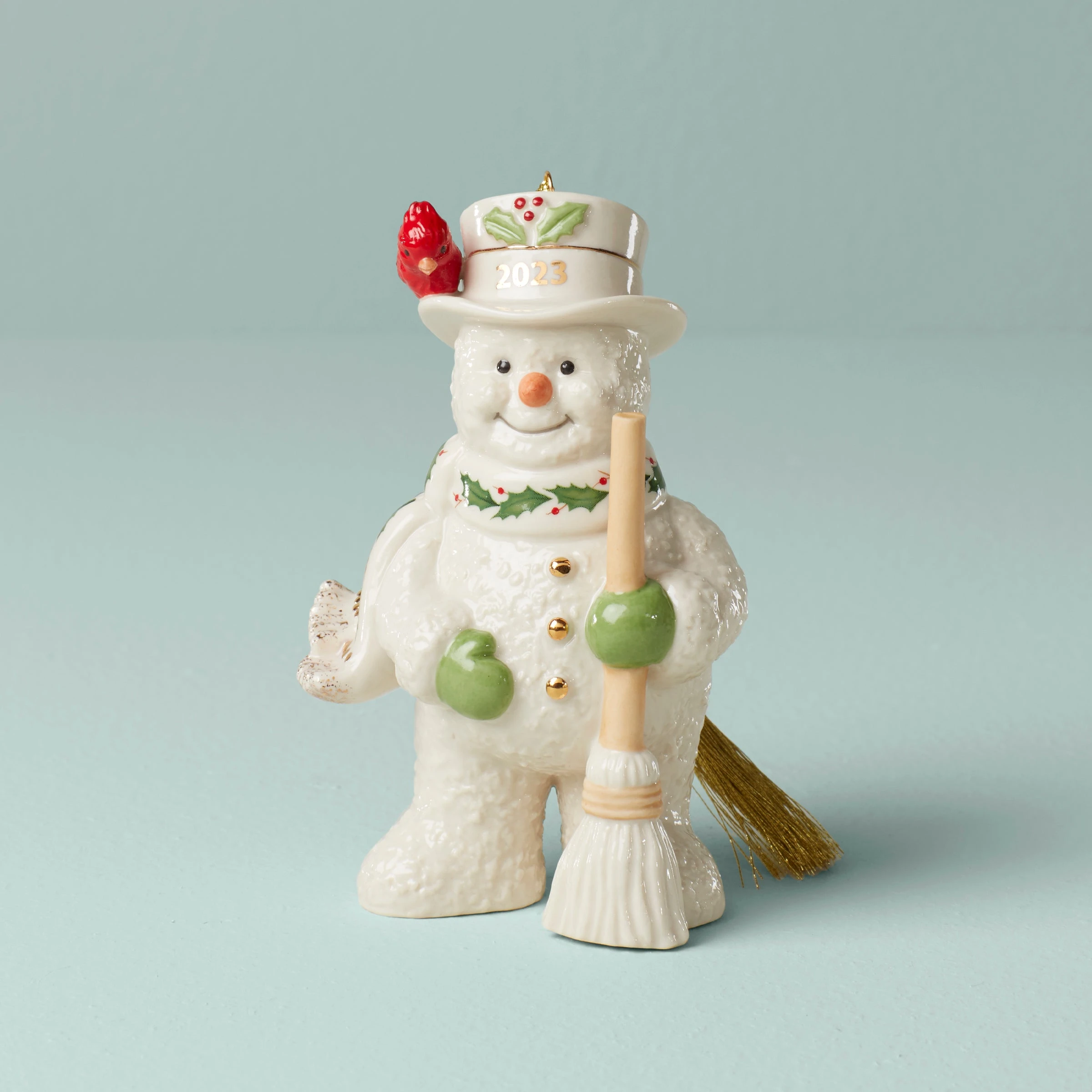 Lenox 2023 Snowman With Broom Ornament 3 Lenox 2023 Snowman With Broom Ornament