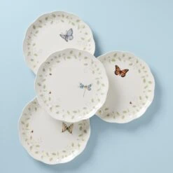 Lenox Butterfly Meadow Vines 4PC Dinner Plate Set