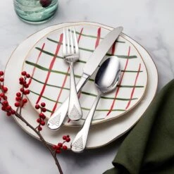 Lenox Noella 65-Piece Flatware Set 12 Lenox Noella 65-Piece Flatware Set -Lenox Shop 894646 LHOL 23 FEA