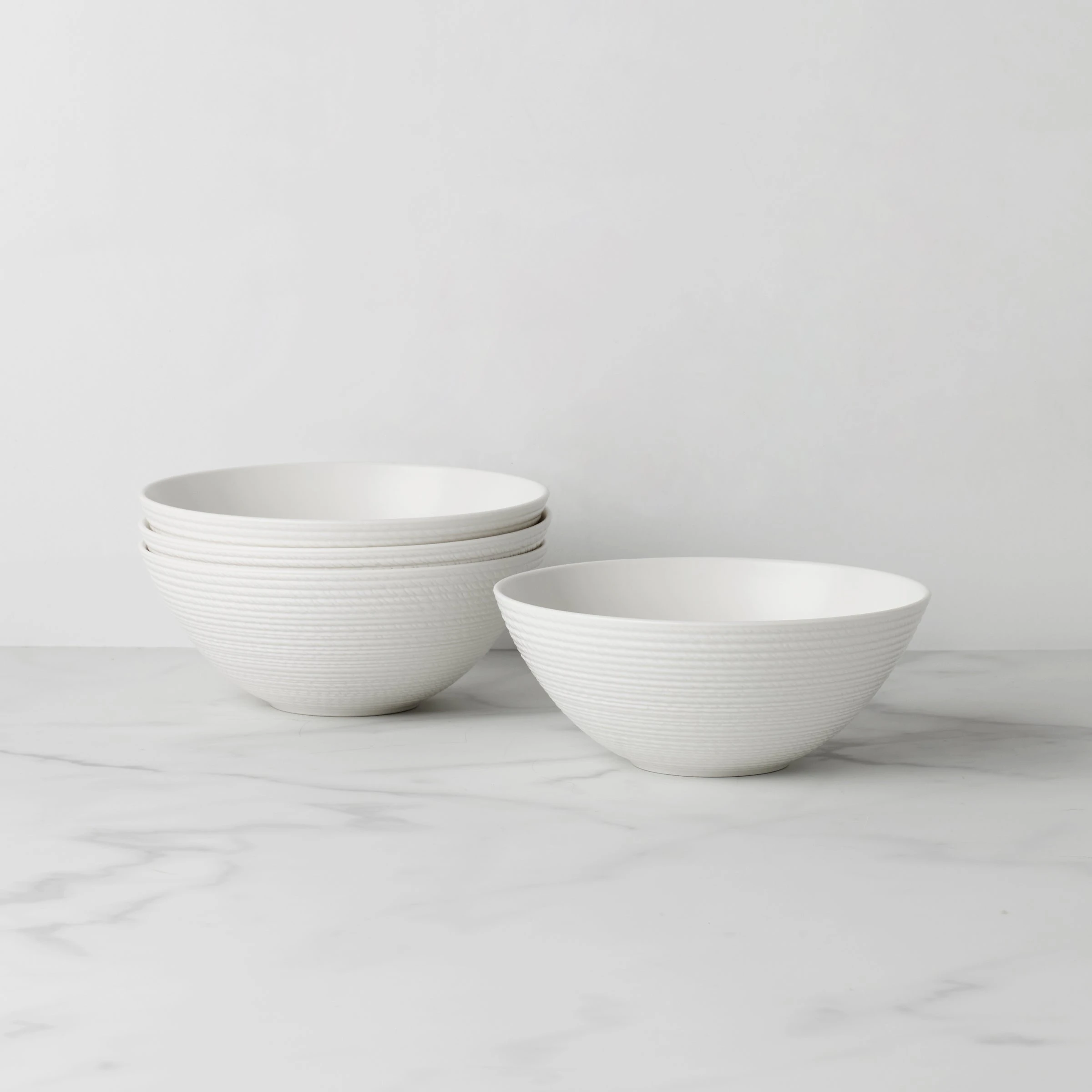 Lenox LX Collective White All-Purpose Bowls, Set Of 4 3 Lenox LX Collective White All-Purpose Bowls, Set Of 4